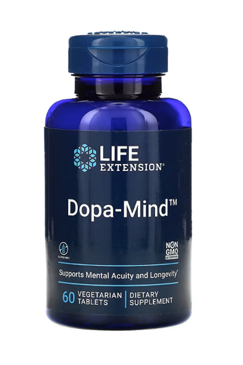 LIFE Extension Dopa-Mind, 60 Vegetarian Tablets.Usa Menşei .56.