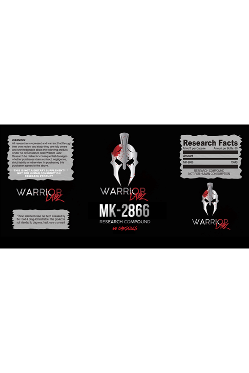Warrıor Labz  Ostarine MK-2866  15mg 60 Capsules.3546
