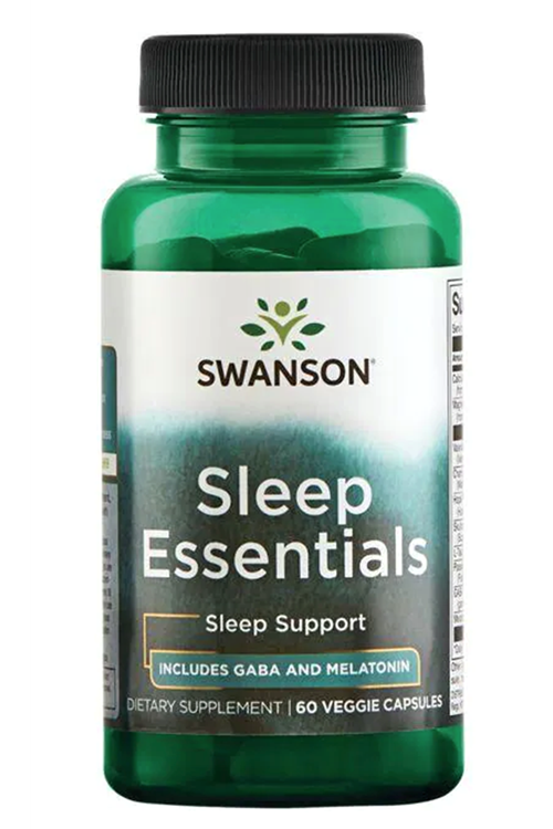 Swanson Slep Essentials Includes GABA and 60 Capsul. Abd Menşei.32.
