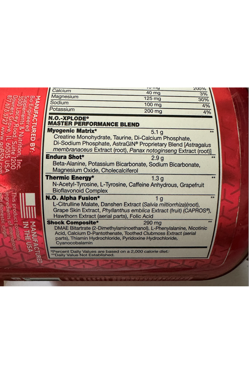 BSN, N.O.-Xplode, Legendary Pre-Workout, Blue Raz, 1.22 lbs (555 g). EU Değil.USA İçerektir.3860