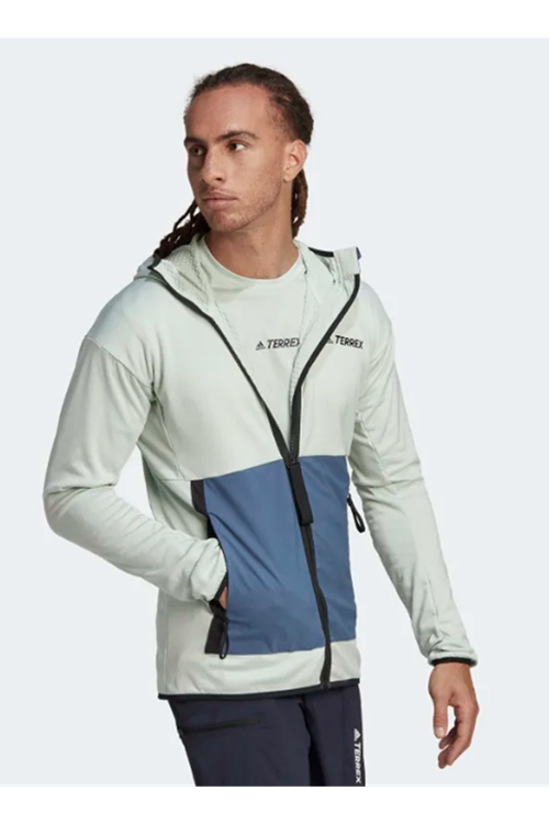 Adidas USA TERREX TECH FLEECE LIGHT HOODED HIKING JACKET XL Beden (TÜRKİYEDE TEK)