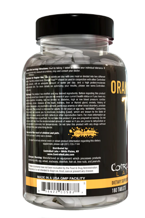 Controlled Labs- Orange Triad Multi-vitamin 180 Tablet. USA İçerik.4049