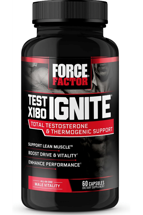 Force Factor Test X180 IGNITE  Testofen,GreenTea,HornyGoat,EGCG,Cafeıne 60 Capsul. USA.3537