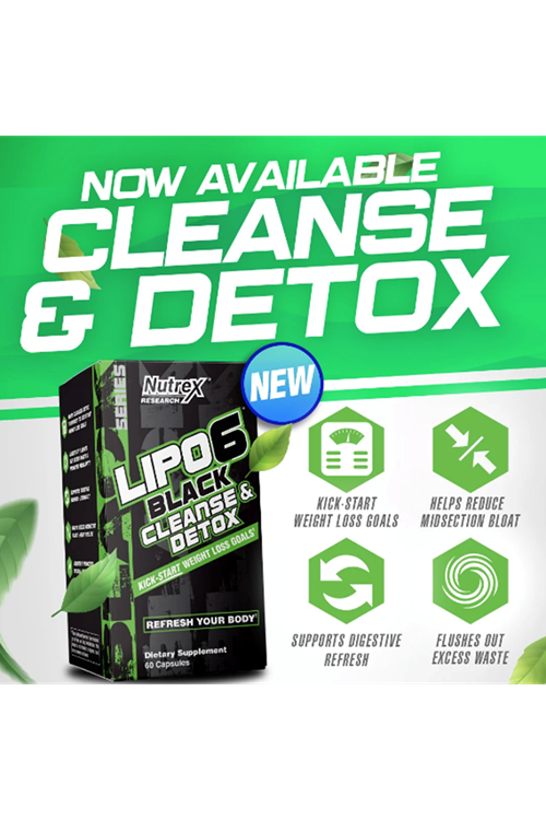 Nutrex Lipo-6 Black Cleanse & Detox 60 Capsul. USA Version.3934