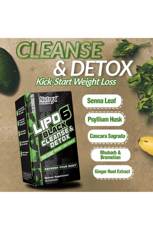 Nutrex Lipo-6 Black Cleanse & Detox 60 Capsul. USA Version.3934