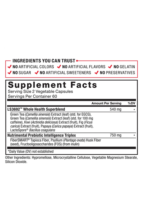 Force Factor ProbioSlim + Prebiotic Fiber 120 Capsules. Usa Version.42.