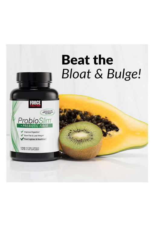 Force Factor ProbioSlim + Prebiotic Fiber 120 Capsules. Usa Version.3538