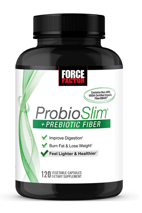 Force Factor ProbioSlim + Prebiotic Fiber 120 Capsules. Usa Version.42.