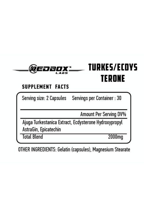 RedBox Labs Turkesterone + Ecdysterone 60 Capsul.