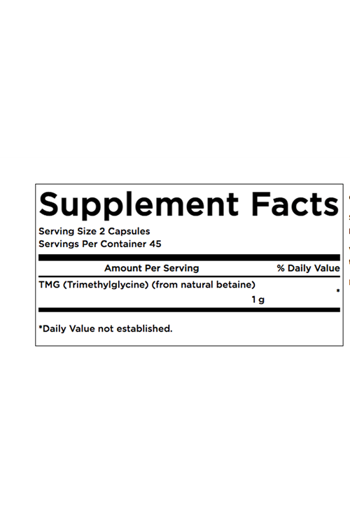 Swanson TMG Trimethylglycine 500mg 90 Capsul. USA.4034
