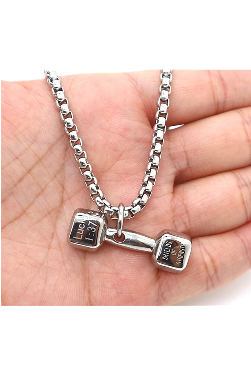 Paslanmaz Çelik Kolye White Color+Çelik Zincir Hediyeli 