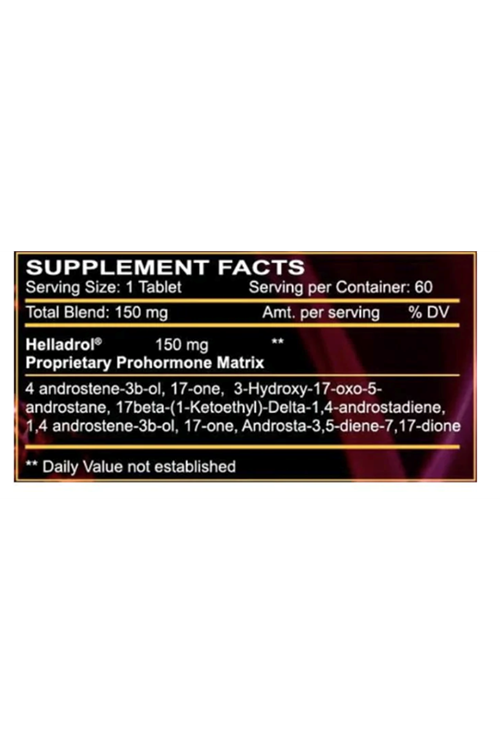 Innovative Labs Helladrol Cutting ProHormone 60 Tablets. USA.4055