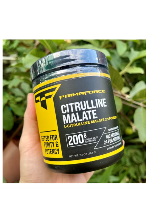 PrimaForce L-Citrulline Malate Powder, Unflavored Pre Workout Supplement, 200 Grams - Non-GMO.Usa.3932