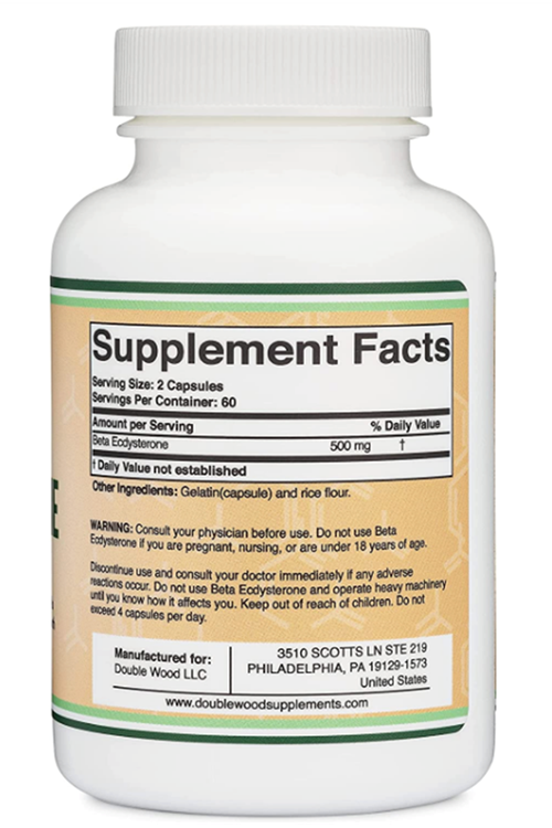 Double Wood (Özelsporcugıdaların'dan !!) Beta Ecdysterone 120 Capsul.Usa Menşei,49.