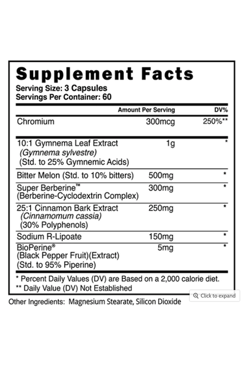 Blackstone Labs GlycoLog  İn.sülin Mimetik 180 Capsules. USA.4052