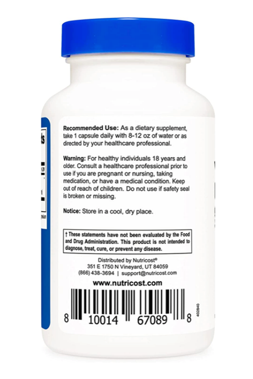 Nutricost  Yohımbe  450mg  -9mg  120 Capsul Abd Menşei.3936