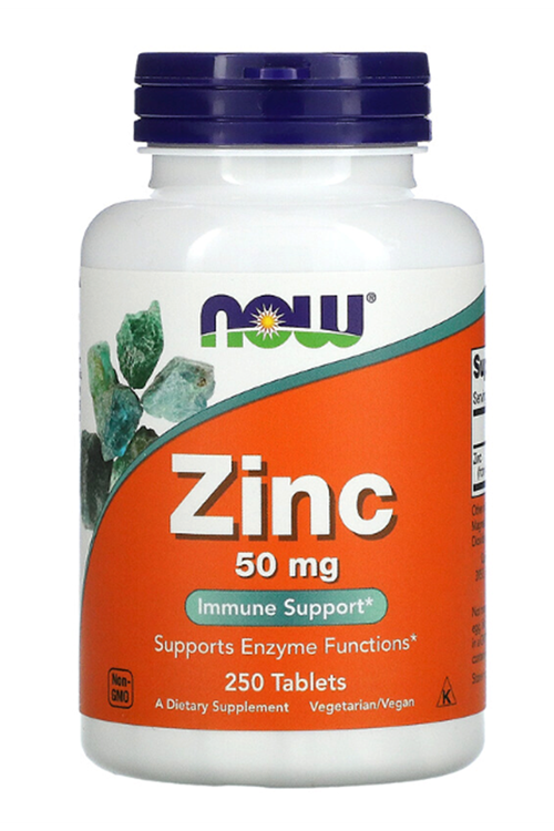 NOW Foods  Zinc  50 mg  250 Tablets. Usa Menşei.4137