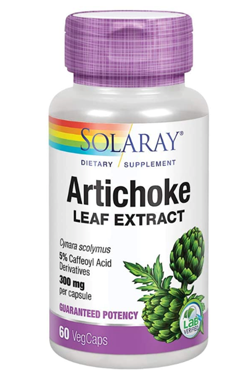 Solaray Artichoke Leaf Extract 600mg 60 VegCapsul Healthy Liver, Gall Bladder & Digestive.USA MENŞEİ.3530