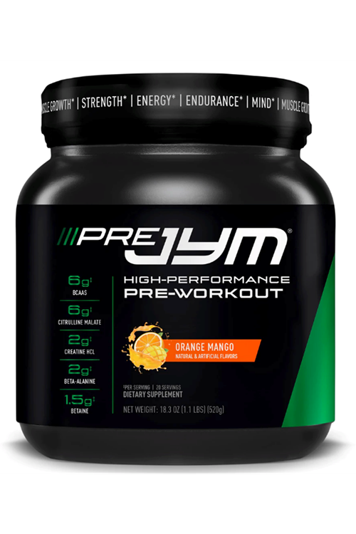 Pre JYM Pre Workout Powder - BCAAs, Creatine HCI, Citrulline Malate, Beta-Alanine, Betaine 520gr..USA MENŞEİ.3565