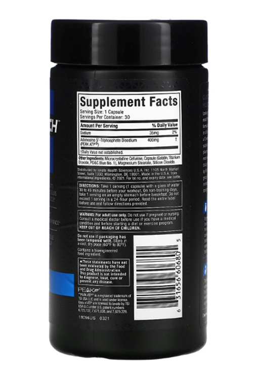 Muscletech Platinum Muscle Builder PEAK ATP 30 Rapid-Release Capsul. USA Version.49.