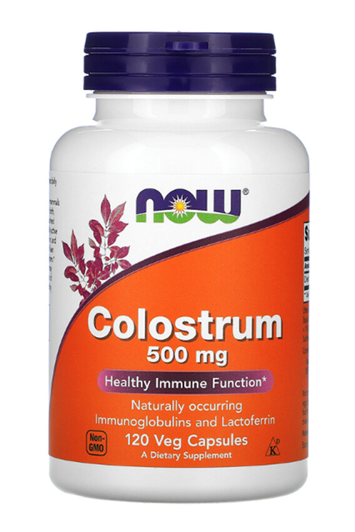 NOW Foods, Colostrum, 500 mg, 120 Veg Capsules. USA 3735