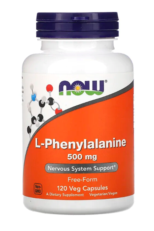 NOW Foods, L-Phenylalanine, 500 mg, 120 Veg Capsules.USA MENŞEİ.40.