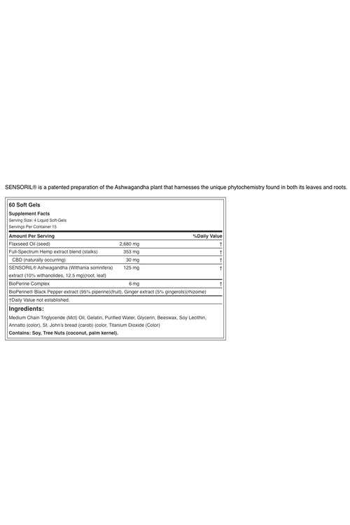 IRWIN Natural  C.B.D +  60 LIQUID SOFT GELS. MADE IN USA.3950