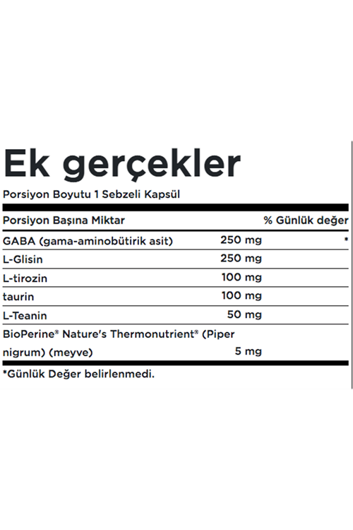 Swanson GABAplex with L-Tyrosine & L-Theanine 755mg 60 Veg Capsul. Usa.42.