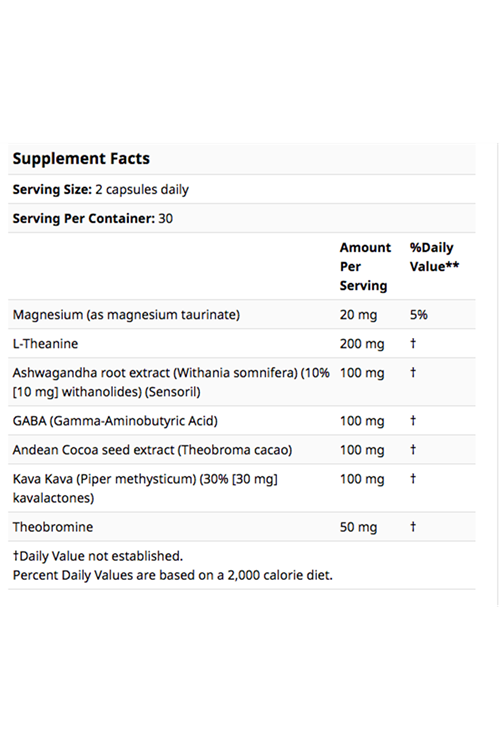 LifeSeasons - Anxie-T - Herbal Stress Relax -Ashwagandha, Kava Kava, GABA, L-Theanine - 60 Capsul.3960