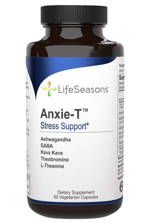 LifeSeasons - Anxie-T - Herbal Stress Relax -Ashwagandha, Kava Kava, GABA, L-Theanine - 60 Capsul.3960