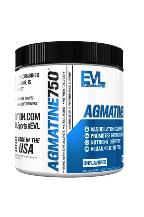 EVL Nutrition Agmatine750 , 100 Servings Unflavored. Usa Version.32.