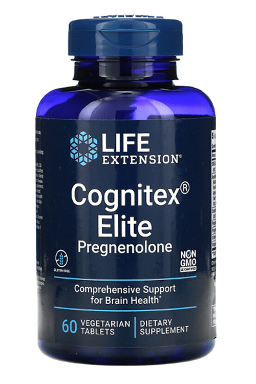 Lıfe Extensıon Cognitex Elite Pregnenolone 60 Veg Tablet.Made ın Usa.70.