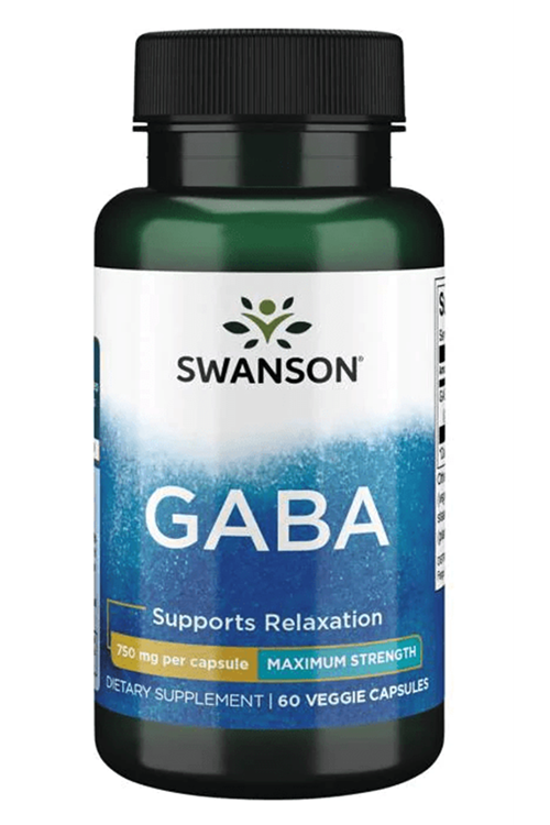 Swanson Ultra- GABA - Maximum Strength  750mg 60 Veg Capsul. USA Version