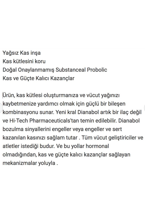 Hi-Tech Pharmaceuticals DIAN/ABOL 60 Tablet.USA MENŞEİ.58.