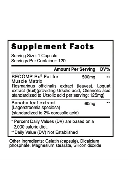 Blackstone Recomp Rx 120 Capsules Yağ Yakımı Kas Artışı Desteği.Abd Menşei.4050