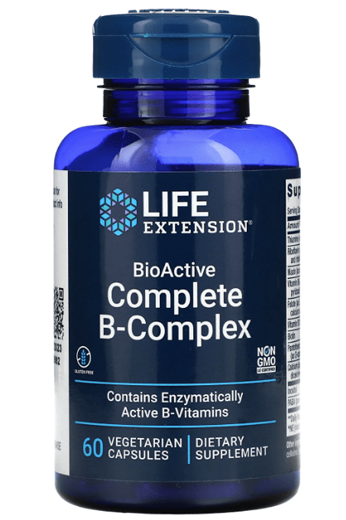 Lıfe Extensıon BioActive Complete B-Complex, 60 Veg Capsul.Usa Menşei.36.