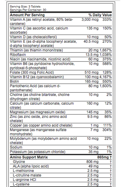 MuscleTech Platinum Multi-Vitamin , 90 Tablets. USA Version.4040