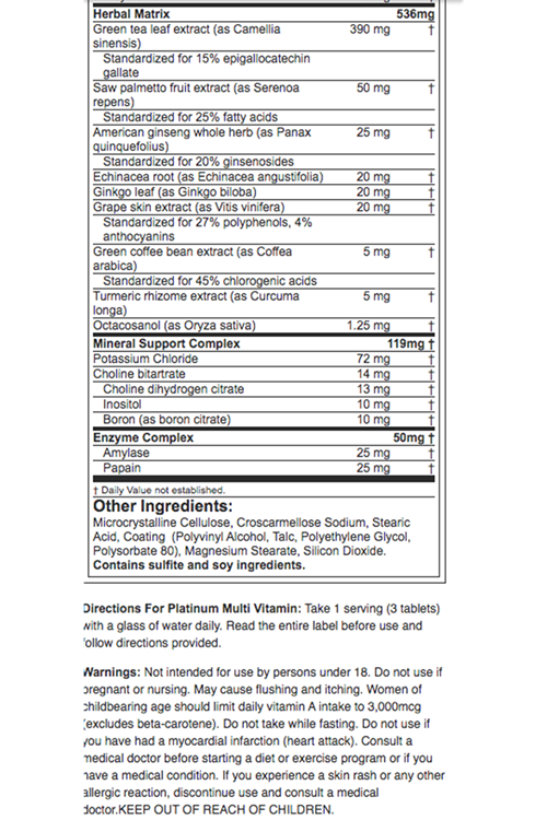 MuscleTech Platinum Multi-Vitamin , 90 Tablets. USA Version.40.