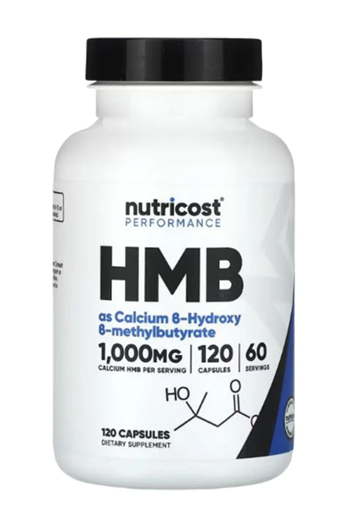 Nutricost HMB (Beta-Hydroxy Beta-Methylbutyrate) 1000mg (120 Capsules) USA.4036