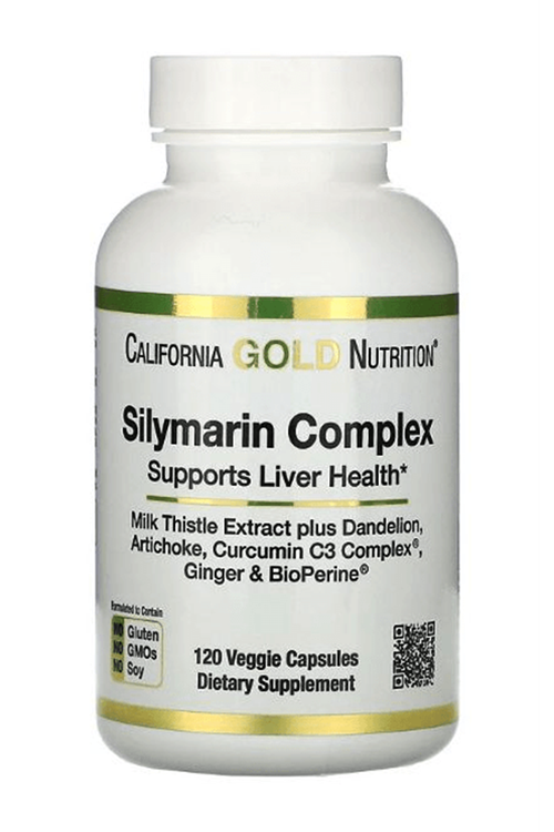 California Gold Nutrition Silymarin Complex  Liver Health 300mg 120 Veggie Capsul. Usa Menşei,41.