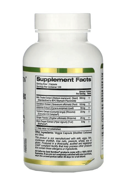 California Gold Nutrition Silymarin Complex  Liver Health 300mg 120 Veggie Capsul. Usa Menşei,41.