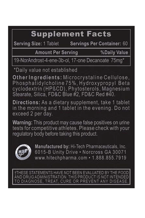 Hi-Tech Pharmaceuticals DECABOLIN 60 Tablet.USA.4058