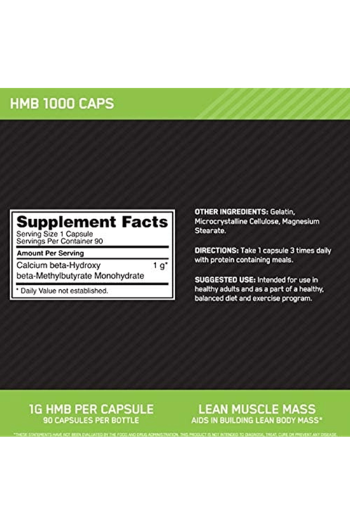 Optimum Suplament HMB 3000mg  90 Capsul.Usa Menşei. 71.