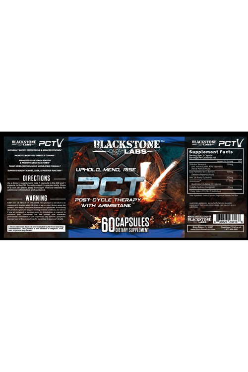 Black Stone PCT V (Arimistane 3,5 diene+Laxogenin+N.A.C+SawPalmetto+TribulusTerrestris) 60 Capsul.4048