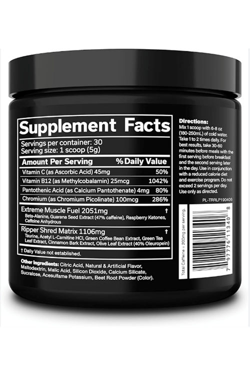 The Ripper ENERGY PERFORMANCE FOCUS FAT BURNER 30 Servis. Orj Usa Version.TR de Olanlarla Karıştırmayın!! 3323