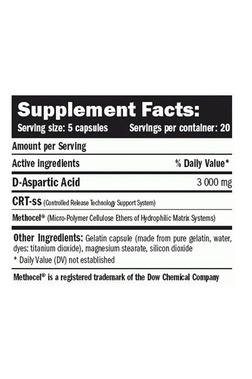 AMİX Explosion D-AA DAA 100 Capsul Pure D-Aspartic Acid LH. United Kingdom.Orıjınal Version.3736