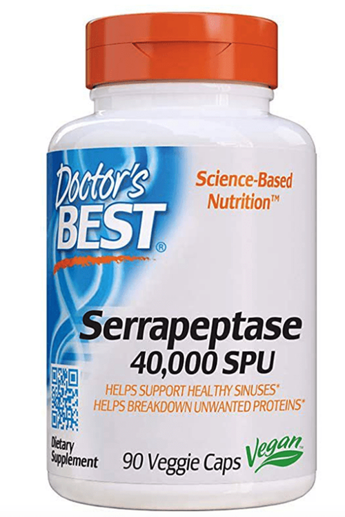 Doctor's Best, Serrapeptase, 40,000 SPU, 90 Veggie Capsul. USA.3838