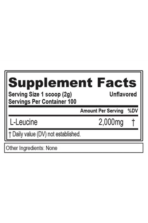 EVL Nutrition L-Leucine 2000 , 100 Servings Unflavored  USA.36.