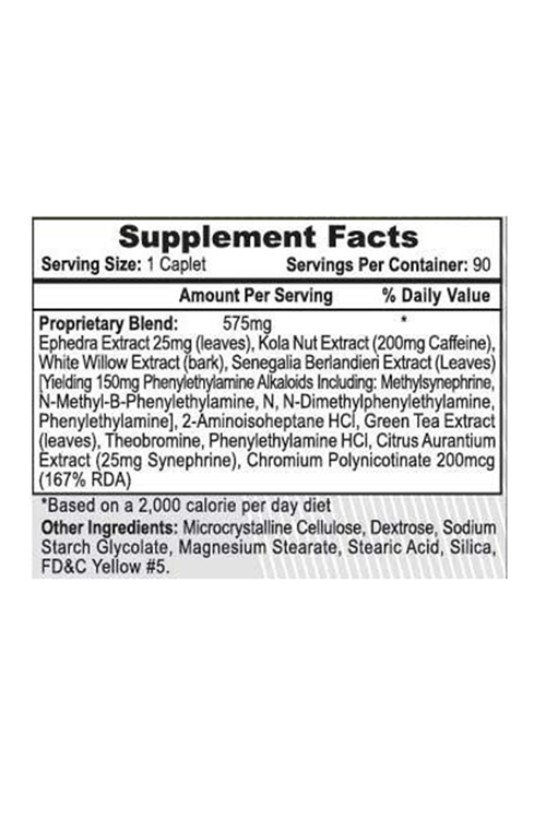 Hi-Tech Pharmaceuticals ECA Xtreme 90 tablet EPHEDRAA+DMHA Thermogenic Fat Burner.Usa Version.45.