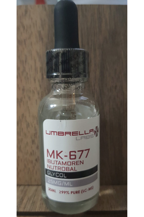UMBRELLA LABS   MK-677  (30ML 25mg). (ORIJINALLİK HOLOGRAMI ve KAREKOD VARDIR) USA Version .57.